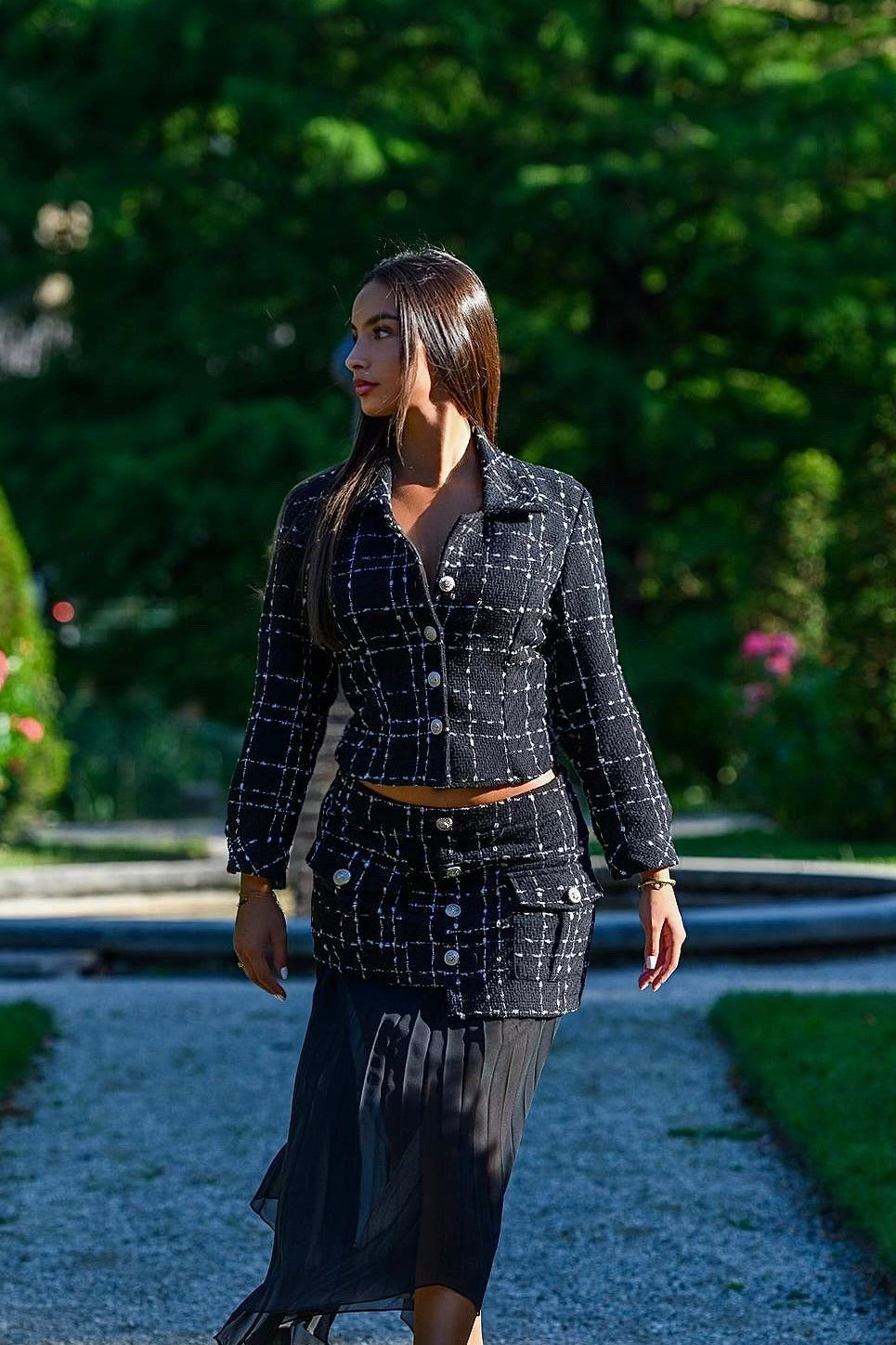 Ceyda Tweed Blazer - Black