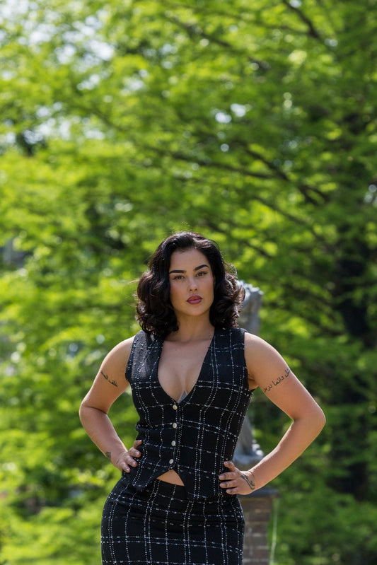 Naz Tailored Tweed Waistcoat