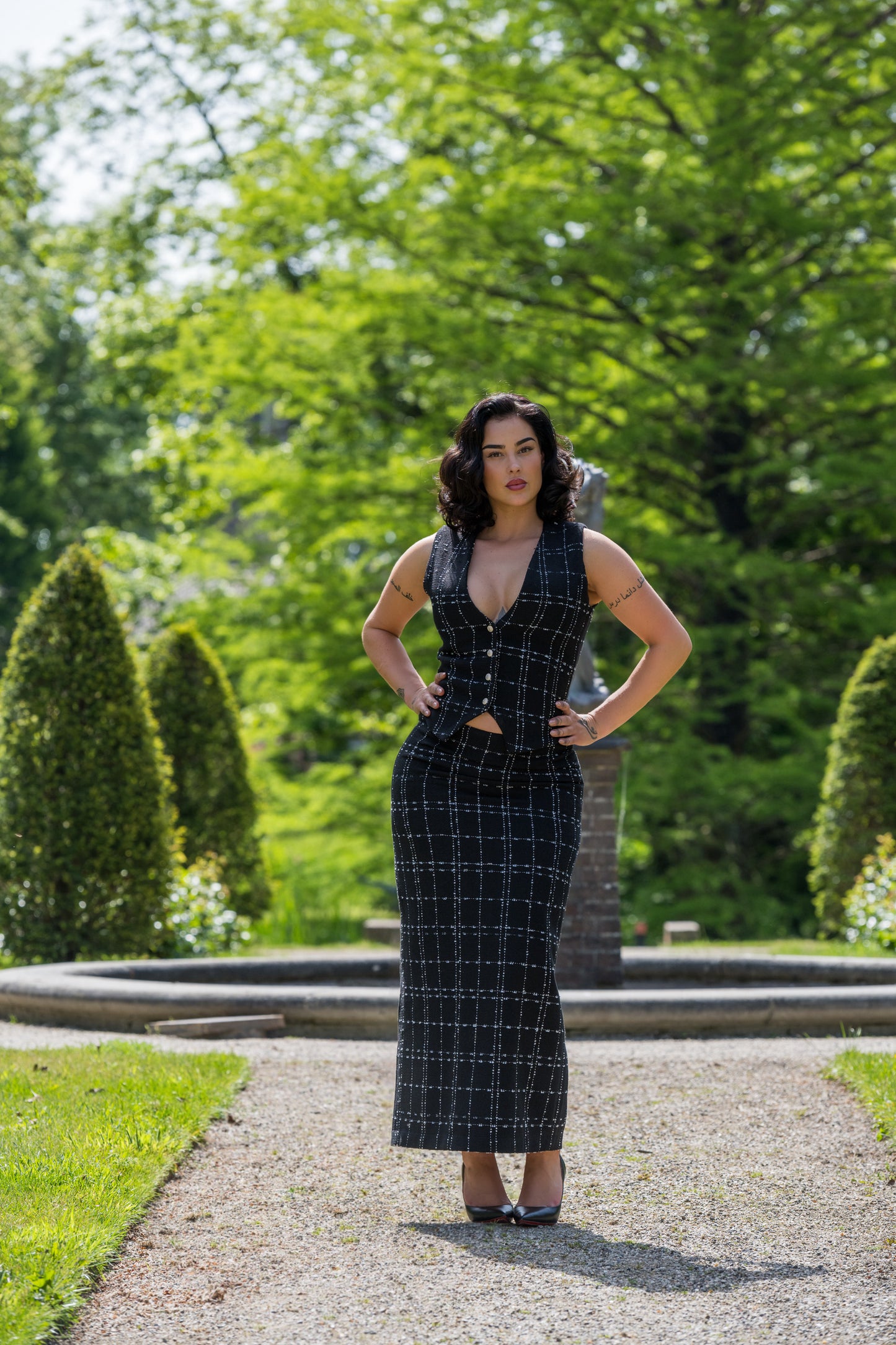 Naz Tweed Skirt