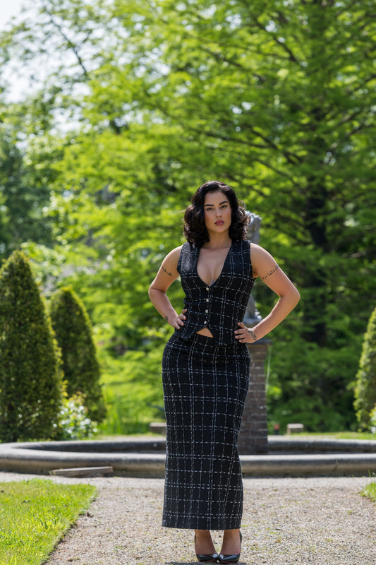 Naz Tweed Skirt